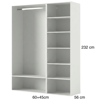 Dressing Casa 105cm Blanc