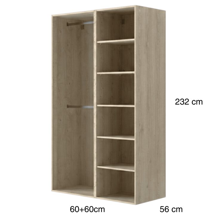 Dressing Casa 120 cm Chêne hickory