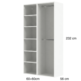 Dressing Casa 120 cm blanc