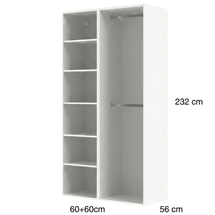 Dressing Casa 120 cm blanc