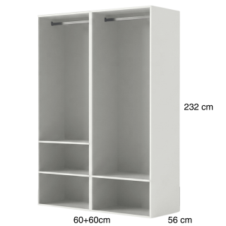 Dressing Casa 120 cm blanc