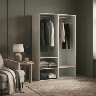 Dressing Casa 120 cm blanc