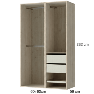 Dressing Casa 120 cm Chêne hickory