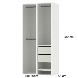 Dressing Casa 120 cm Blanc