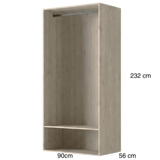 Dressing Casa 90 cm Chêne hickory