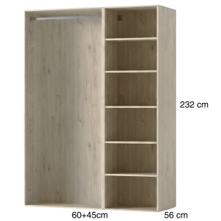 Dressing Casa 105 cm Chêne hickory