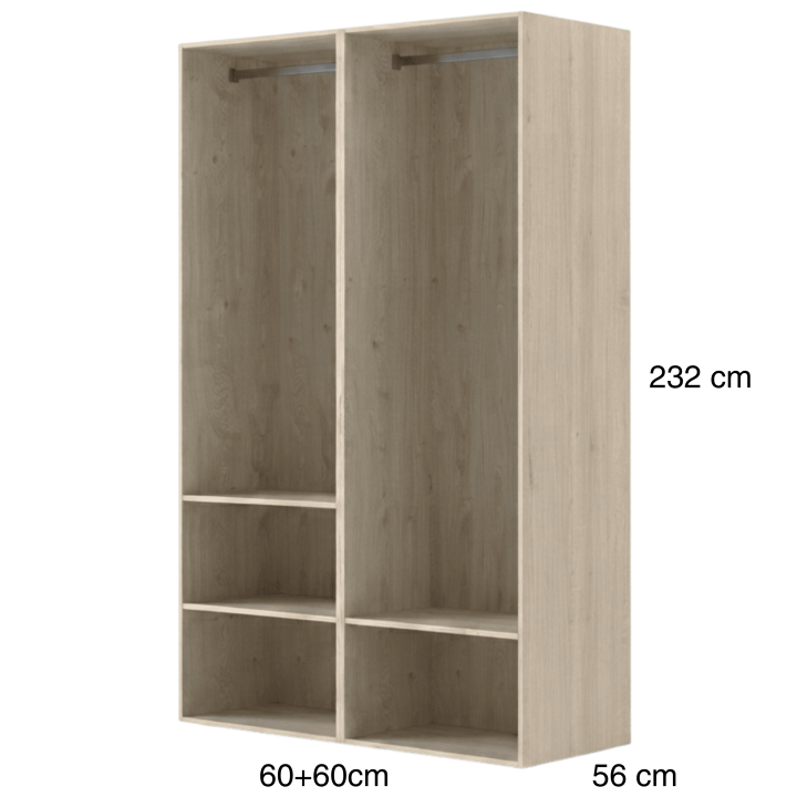 Dressing Casa 120 cm Chêne Hickory