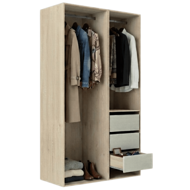 Dressing Casa 120 cm chêne hickory