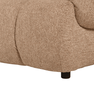 Canapé Freja Marron clair avec pouf