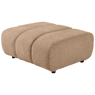 Canapé Freja Marron clair avec pouf