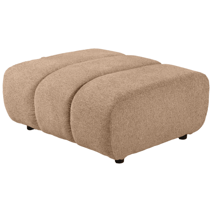 Canapé Freja Marron clair avec pouf