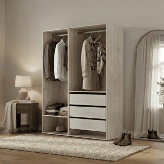 Dressing Casa 135 cm chêne hickory