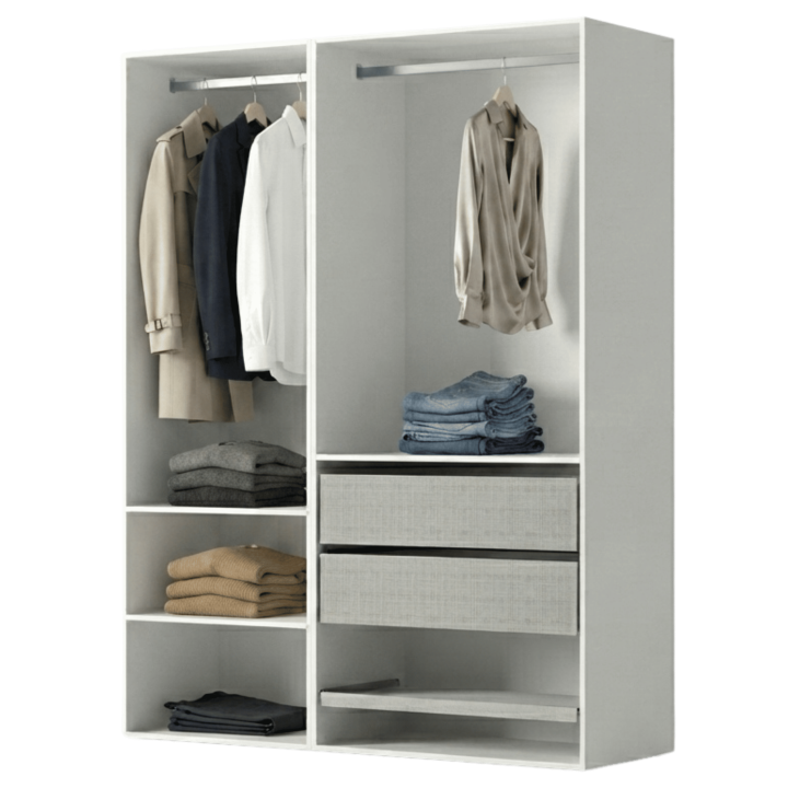 Dressing Casa 135 cm blanc
