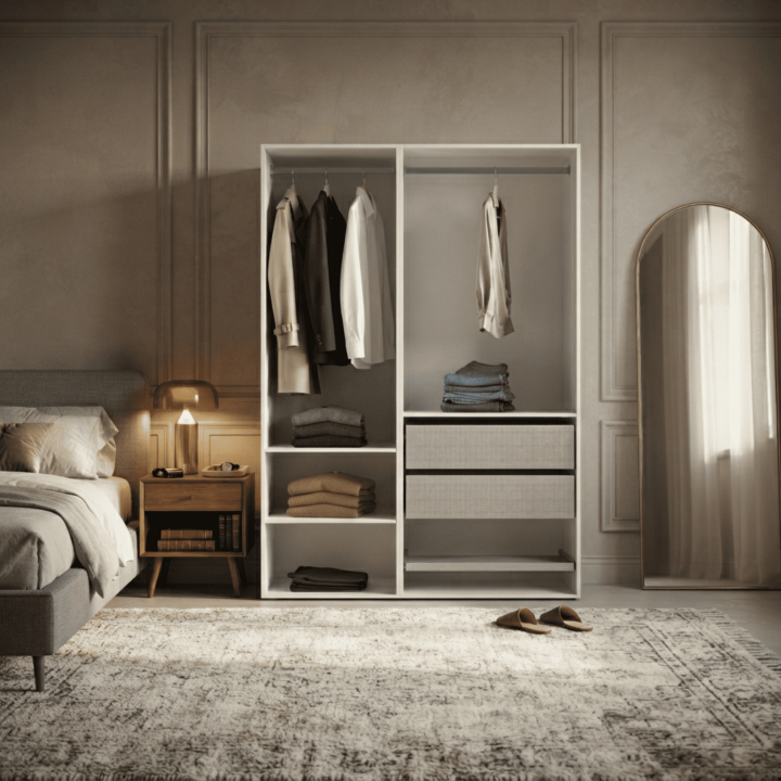 Dressing Casa 135 cm blanc