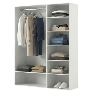 Dressing Casa 135 cm blanc