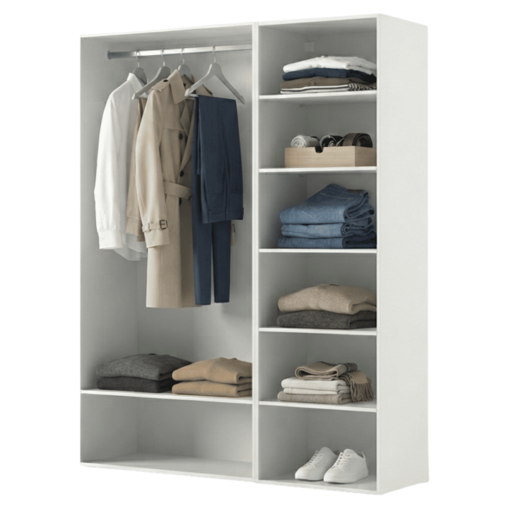 Dressing Casa 135 cm blanc