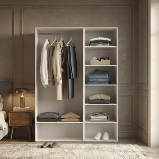 Dressing Casa 135 cm blanc