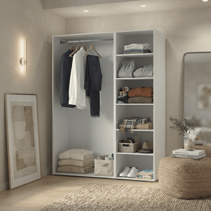 Dressing Casa 135 cm blanc