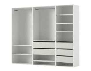 Dressing Casa 195 cm blanc