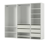 Dressing Casa 195 cm blanc