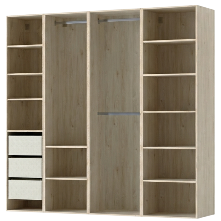 Dressing casa 210 cm chêne hickory