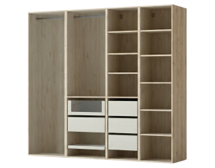 Dressing Casa 210 cm chêne hickory