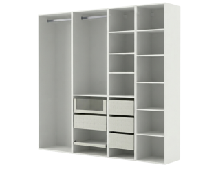 Dressing Casa 210 cm blanc