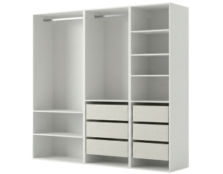 Dressing Casa 210 cm blanc