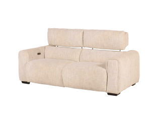 Canapé 2,5 cm Lucie beige 2 relax éléctriques