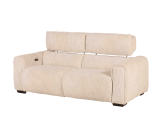 Canapé 2,5 cm Lucie beige 2 relax éléctriques