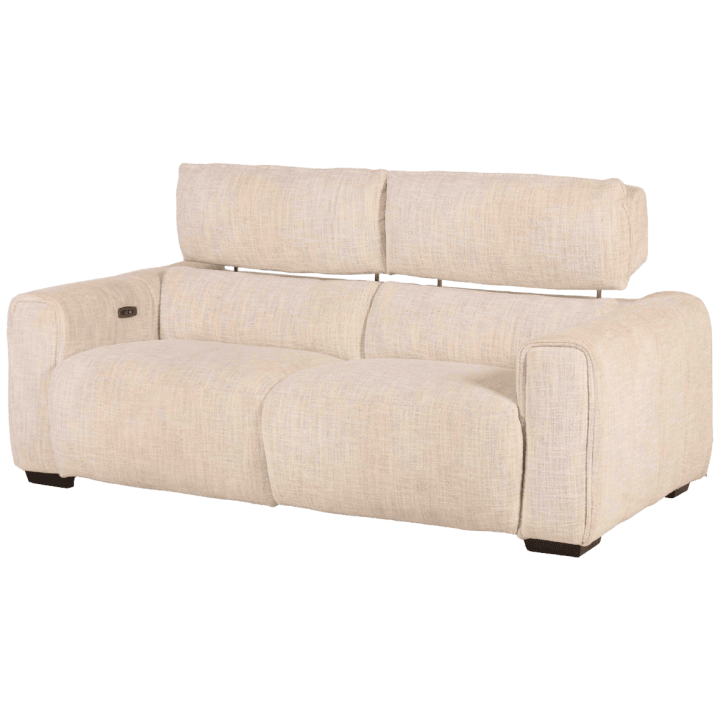 Canapé 2,5 cm Lucie beige 2 relax éléctriques