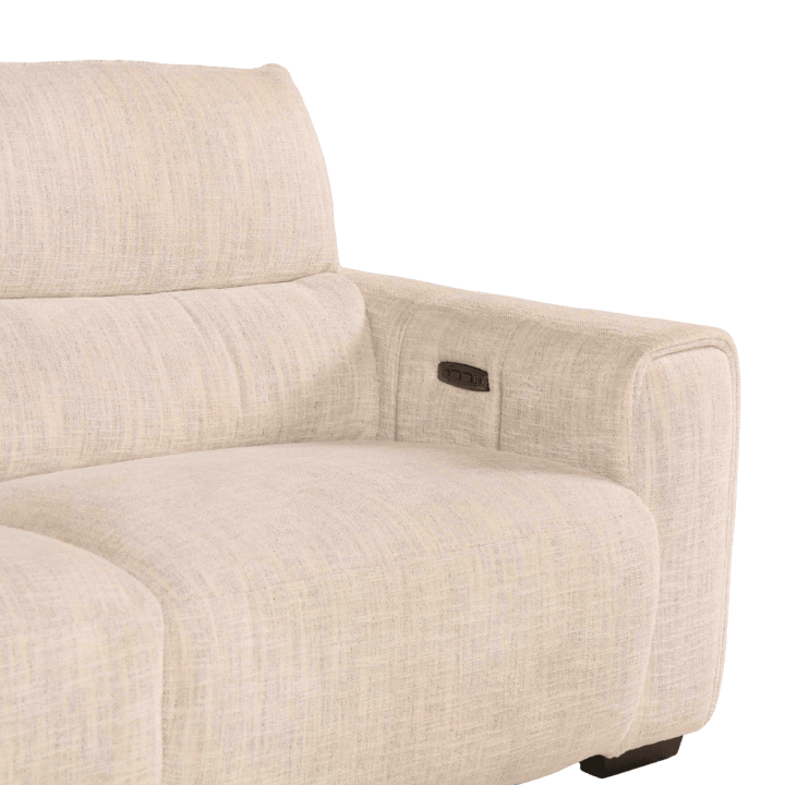 Canapé 2,5 cm Lucie beige 2 relax éléctriques