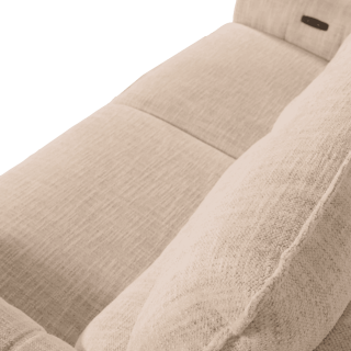 Canapé 2,5 cm Lucie beige 2 relax éléctriques