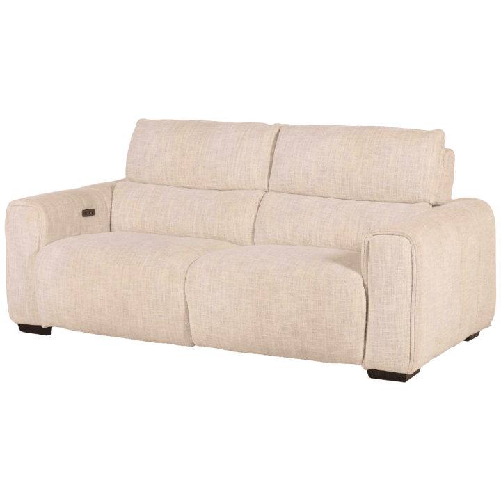 Canapé 2,5 cm Lucie beige 2 relax éléctriques