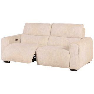 Canapé 2,5 cm Lucie beige 2 relax éléctriques