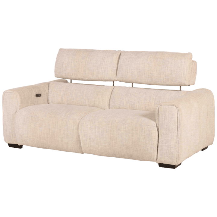 Canapé 2,5 cm Lucie beige 2 relax éléctriques