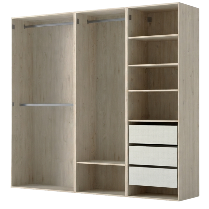 Dressing Casa 210 cm Chêne hickory