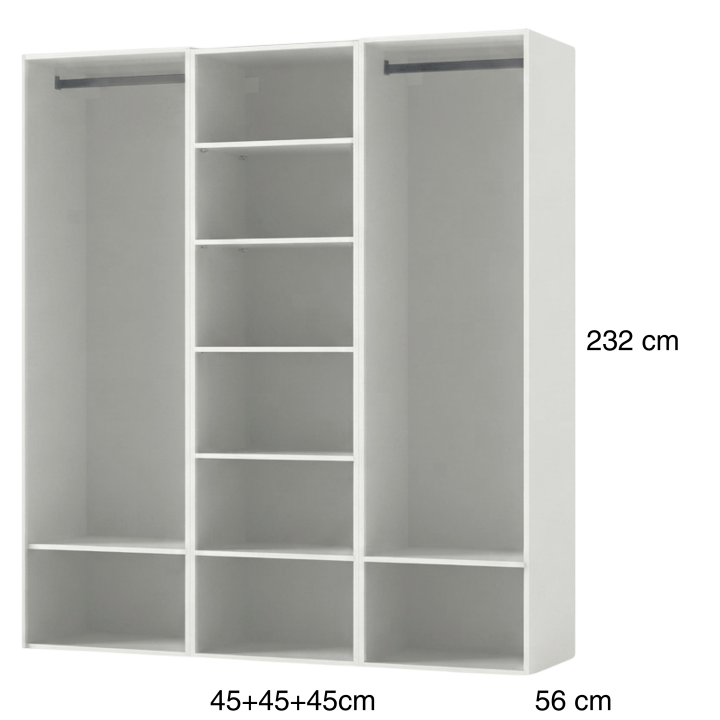 Dressing Casa 135 cm Blanc