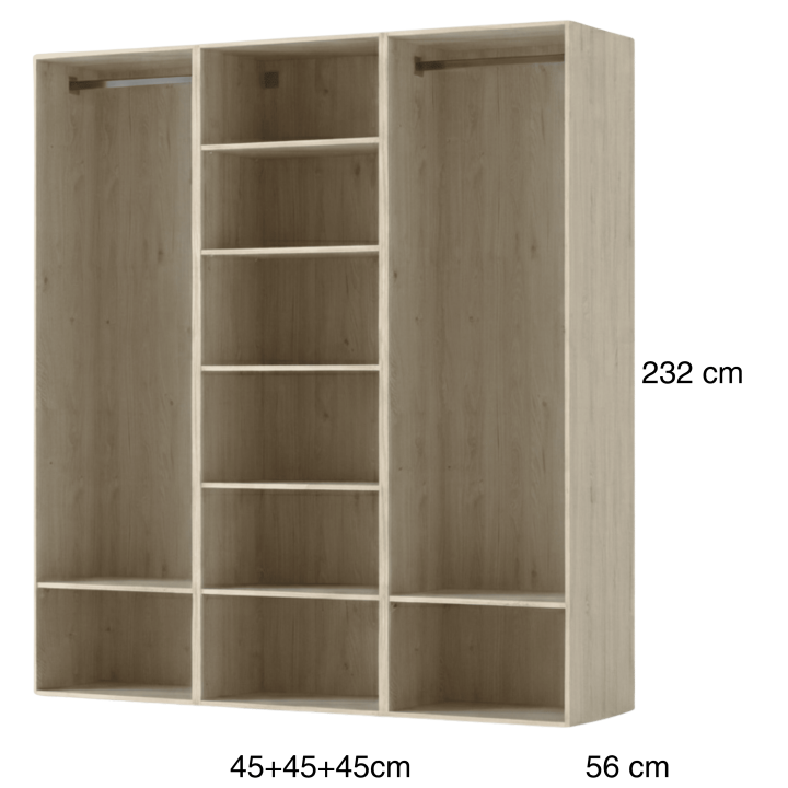 Dressing 135 cm Chêne hickory