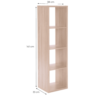 Etagère colonne Max 4 chêne sonoma