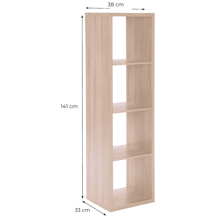 Etagère colonne Max 4 chêne sonoma