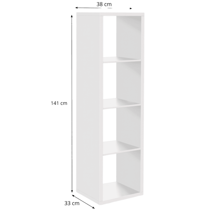 Etagère colonne max 4 blanc