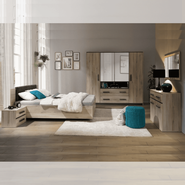 Chambre à coucher Luna (avec commode)