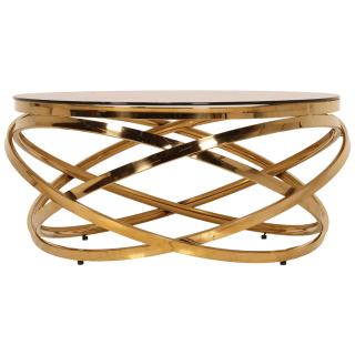 Table basse ronde Gold