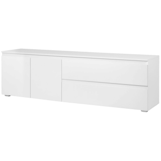 Meuble TV Capetown blanc brillant