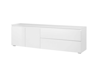 Meuble TV Capetown blanc brillant