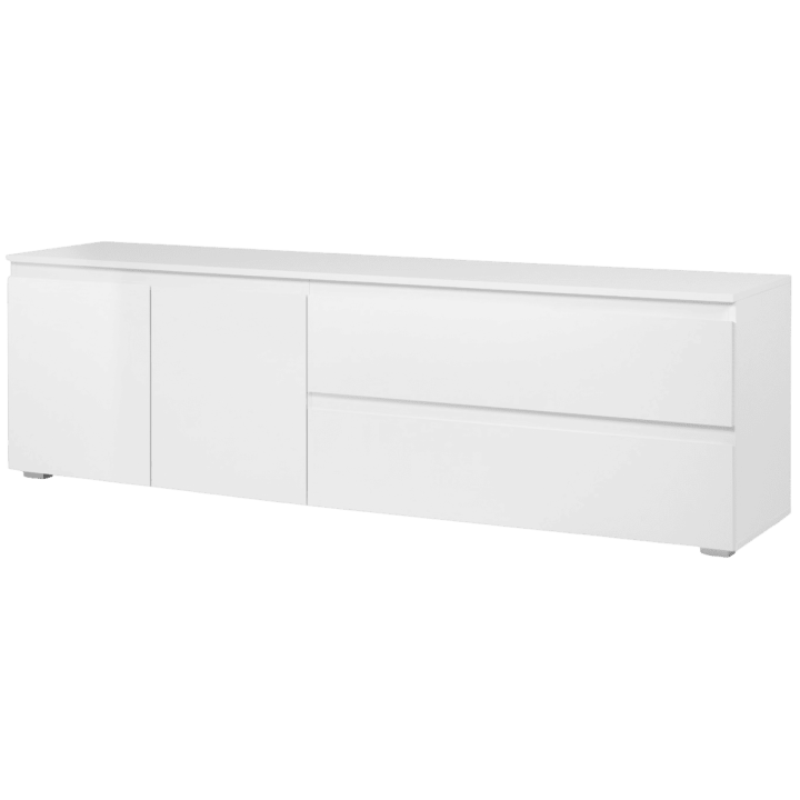 Meuble TV Capetown blanc brillant