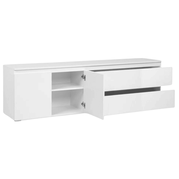 Meuble TV Capetown blanc brillant