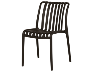 Chaise empilable Lampang noir