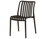 Chaise empilable Lampang noir
